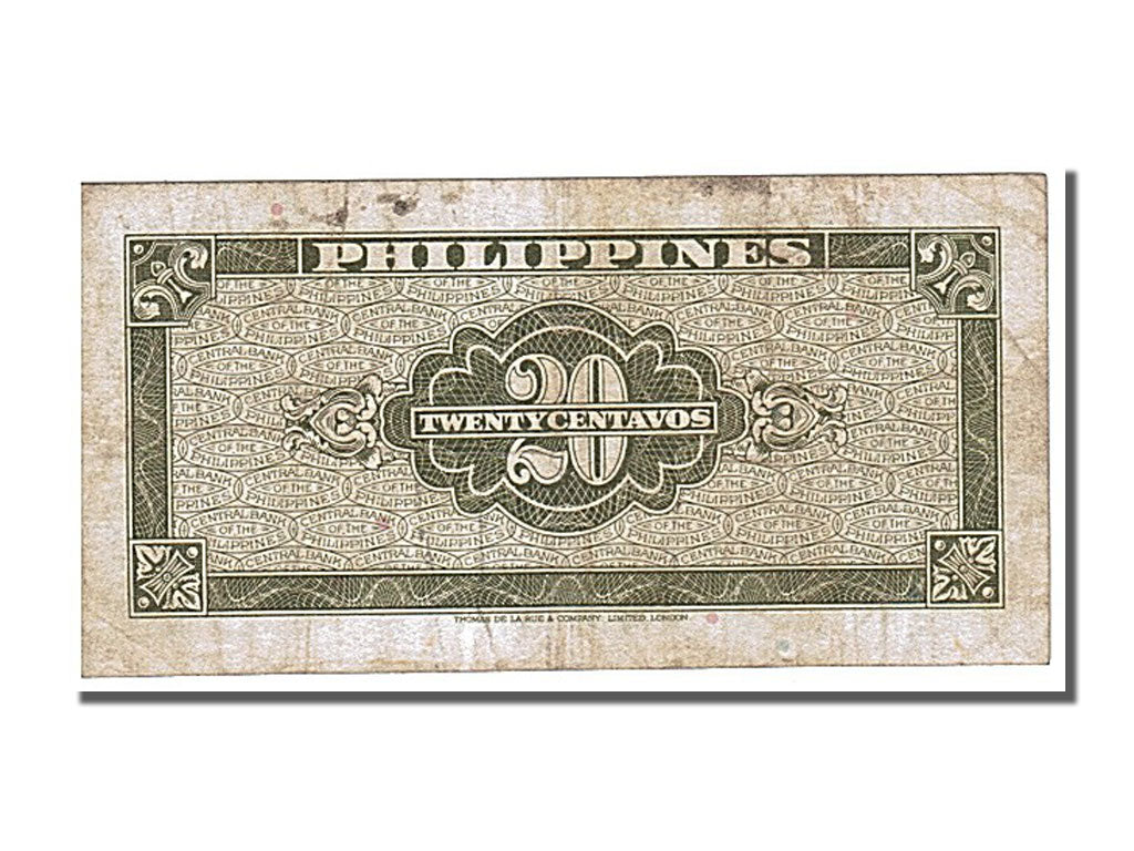 Philippines, 20 Centavos, 1949, KM #130b, EF(40-45), LR