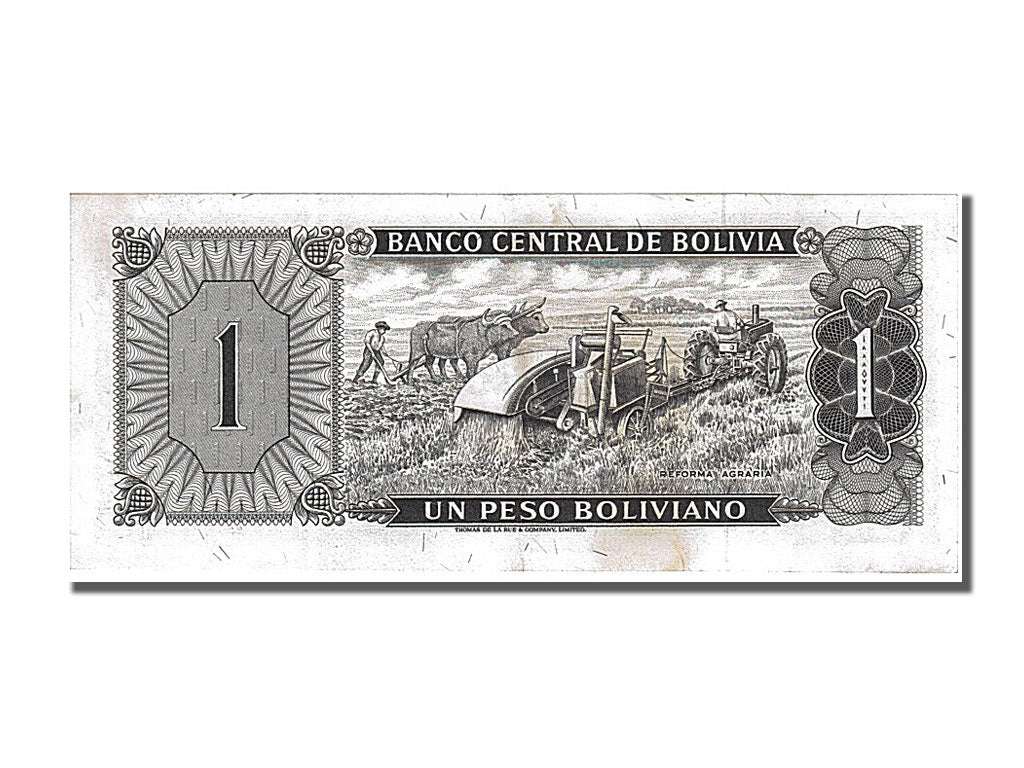 Bolivia, 1 Peso Boliviano, 1962, KM #158a, UNC(60-62), M