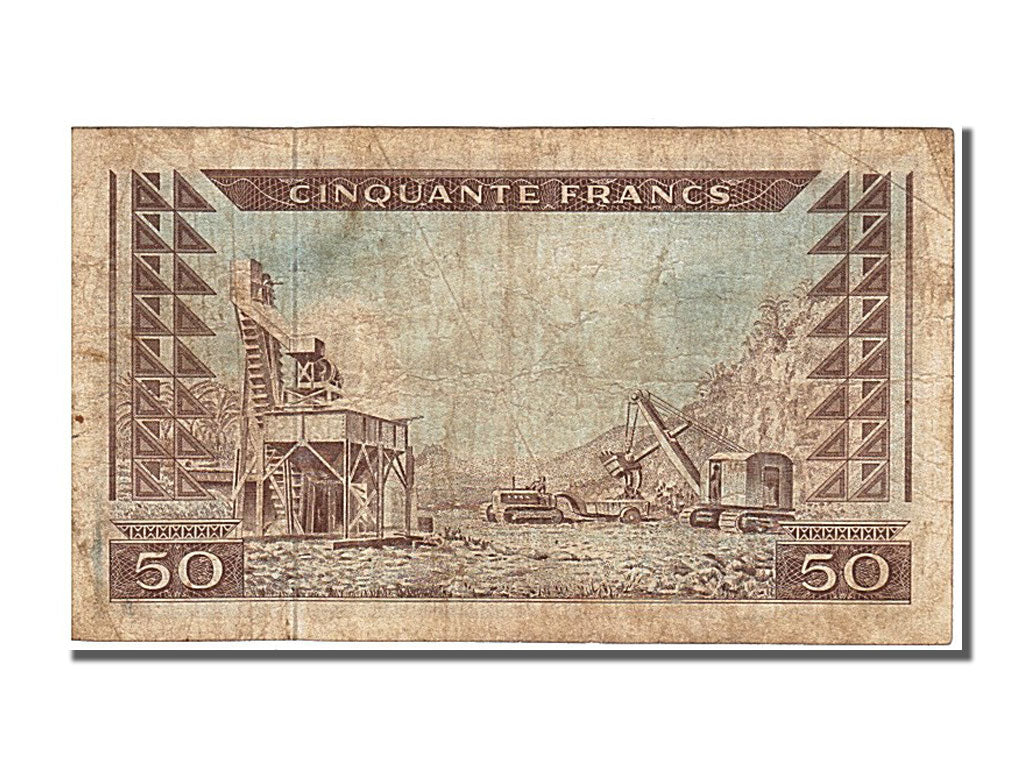 Guinea, 50 Francs, 1960, KM #12a, 1960-03-01, EF(40-45), W