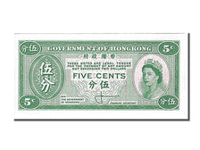Hong Kong, 5 Cents, 1961, KM #326, UNC(65-70)