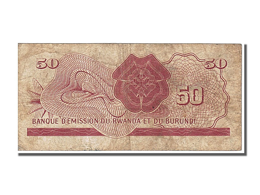 Banknote, Rwanda-Burundi, 50 Francs, 1960, 1960-09-15, EF(40-45)