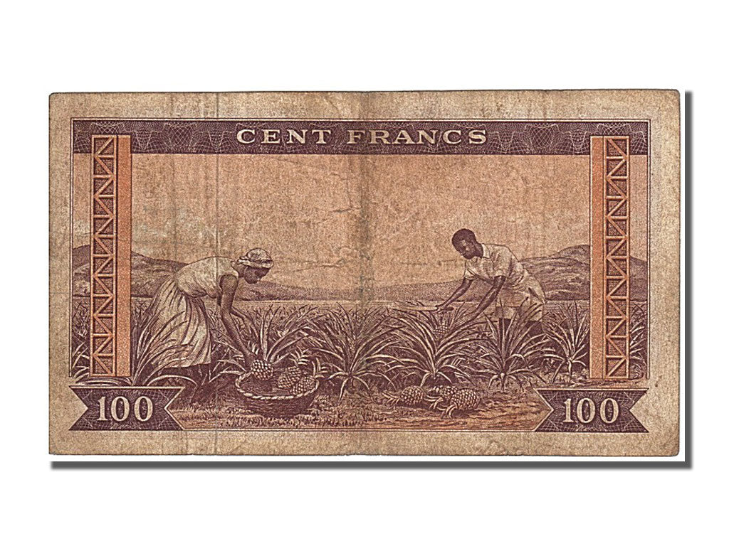Guinea, 100 Francs, 1960, KM #13a, 1960-03-01, EF(40-45), J