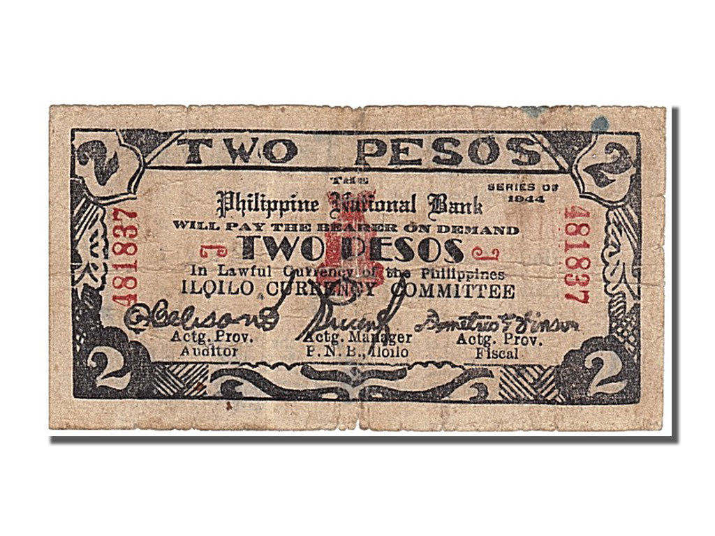 Philippines, 2 Pesos type 1944