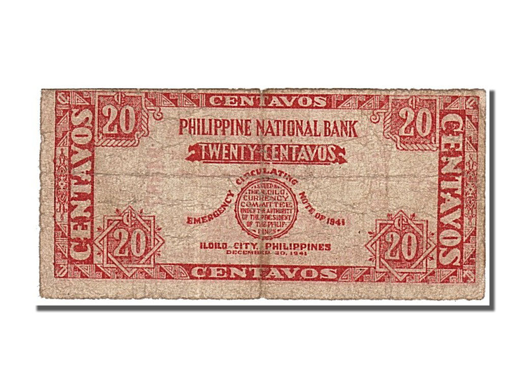 Philippines, 20 Centavos, 1941, KM #S303, EF(40-45), A