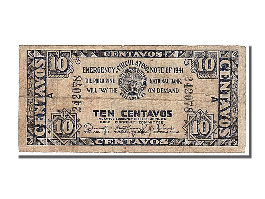 Philippines, 10 Centavos, 1941, KM #S302, EF(40-45), A