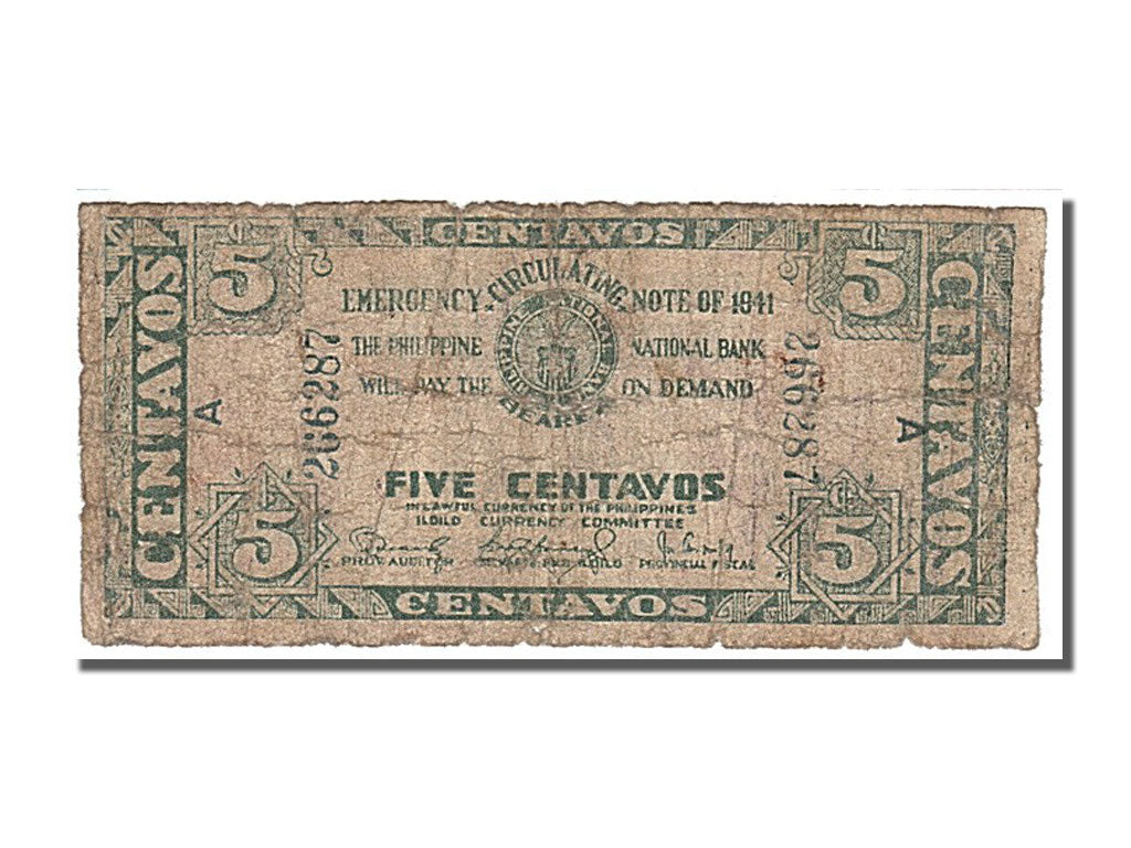 Philippines, 5 Centavos, 1941, KM #S301, VF(20-25), A