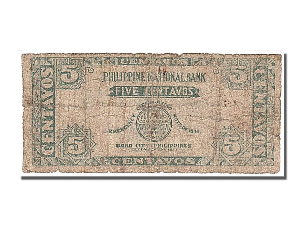 Philippines, 5 Centavos, 1941, KM #S301, VF(20-25), A
