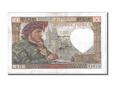 Banknote, France, 50 Francs, 50 F 1940-1942 ''Jacques Coeur'', 1940, 1940-09-26