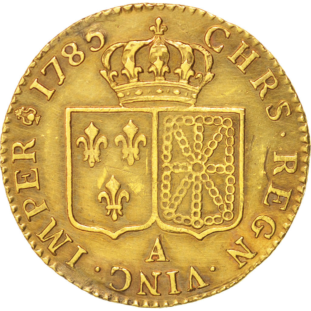 France, Louis XVI, Louis d'or à la tête nue, 1785, Paris, TTB, Gadoury 361
