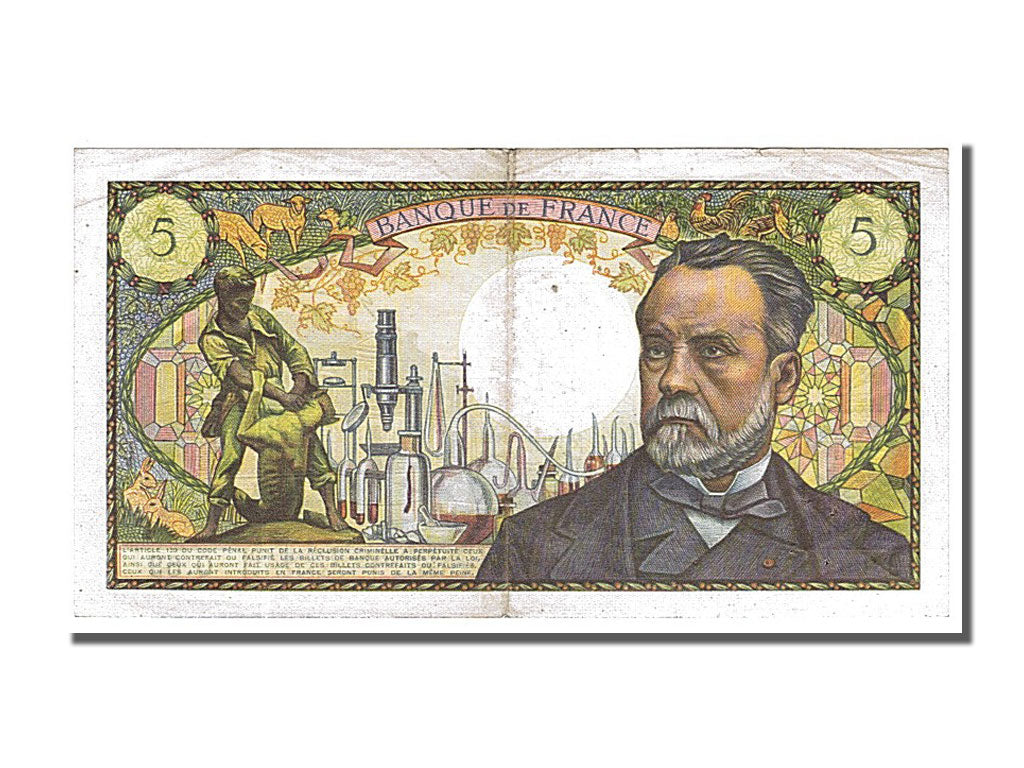 Banknote, France, 5 Francs, 5 F 1966-1970 ''Pasteur'', 1967, 1967-12-07