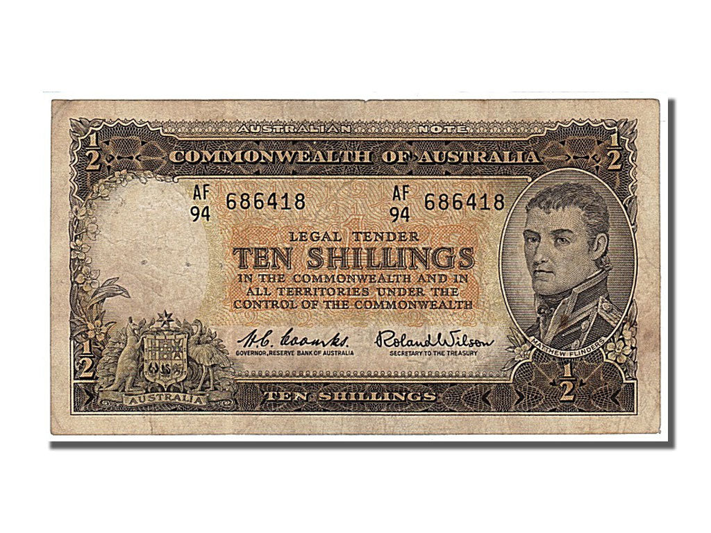 Banknote, Australia, 10 Shillings, 1961, EF(40-45)