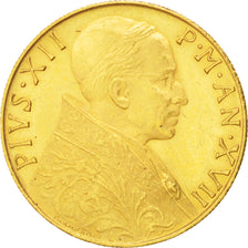 CITTÀ DEL VATICANO, Pius XII, 100 Lire, 1955, SPL-, Oro, KM:53.1