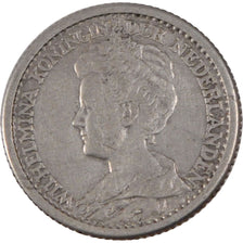 Moneta, Paesi Bassi, Wilhelmina I, 25 Cents, 1911, BB+, Argento, KM:146