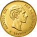 Moneta, Spagna, Alfonso XII, 25 Pesetas, 1877, SPL-, Oro, KM:673