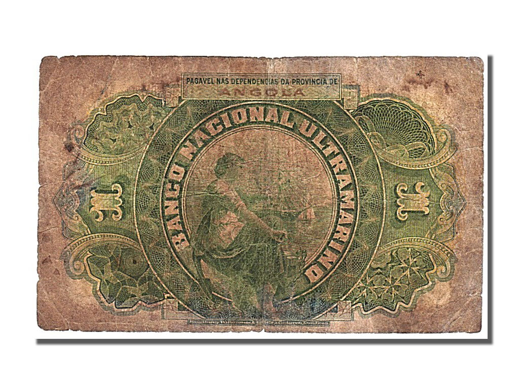 Banknote, Angola, 1 Escudo, 1921, 1921-01-01, VF(20-25)