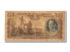 Billet, Angola, 5 Angolares, 1947, 1947-01-01, TB