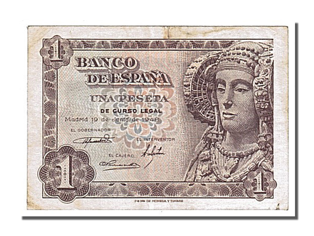 Espagne, 1 Peseta type 1948