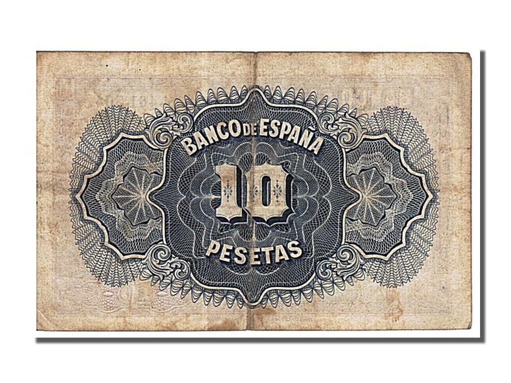 Banknot, Hiszpania, 10 Pesetas, 1935, EF(40-45)
