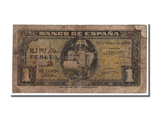Spain, 1 Peseta, 1940, KM #122a, 1940-09-04, VG(8-10), I
