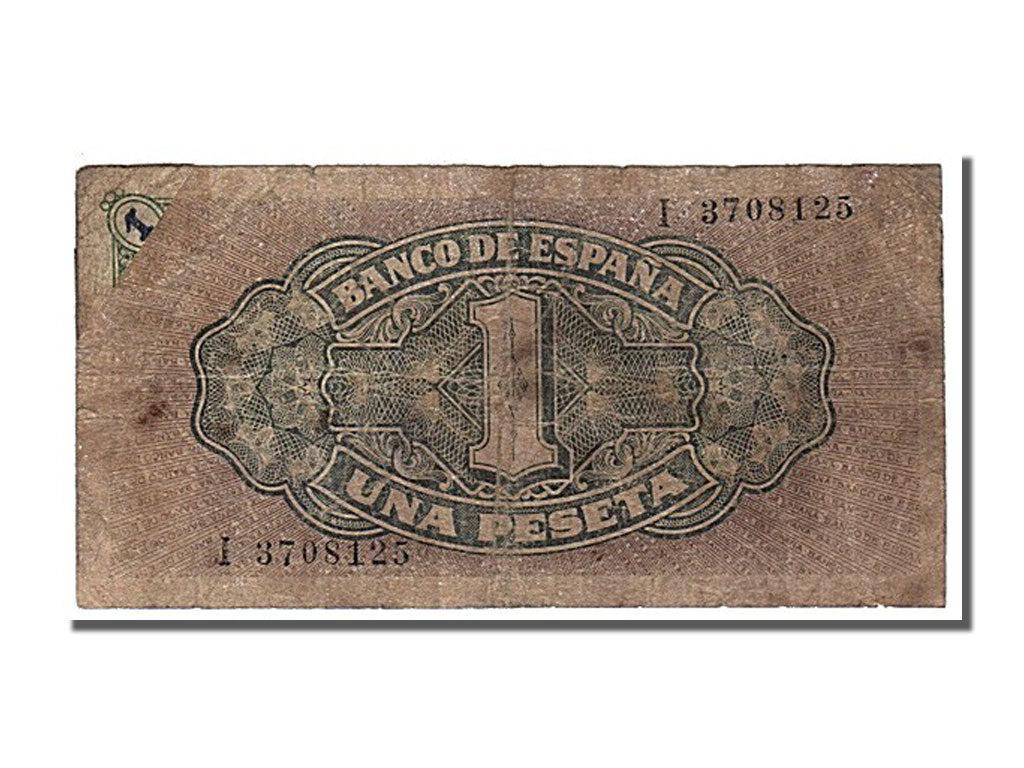 Spain, 1 Peseta, 1940, KM #122a, 1940-09-04, VG(8-10), I