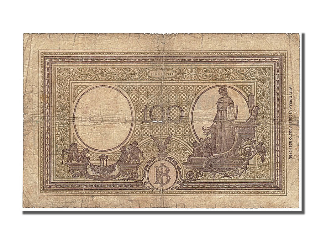 Banknote, Italy, 100 Lire, 1943, 1943-10-08, F(12-15)