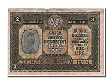 Italy, 2 Lire, 1918, KM #M5, 1918-01-02, AU(55-58), N275