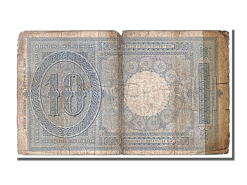 Italie, 10 Lire type Umberto I