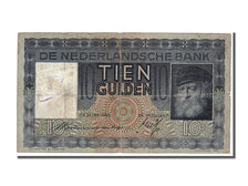 Netherlands, 10 Gulden, 1937, KM #49, 1937-12-15, VF(20-25), NU