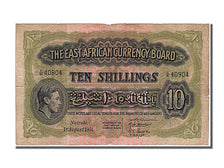 Kenya, 10 Shillings, 1951, 1951-08-01, VF(20-25), C