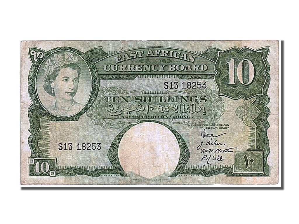 Kenya, 10 Shillings, 1958, EF(40-45), S