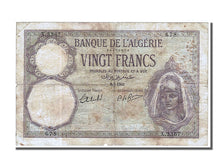 Algeria, 20 Francs, 1941, 1941-08-08, VF(20-25), X.3367