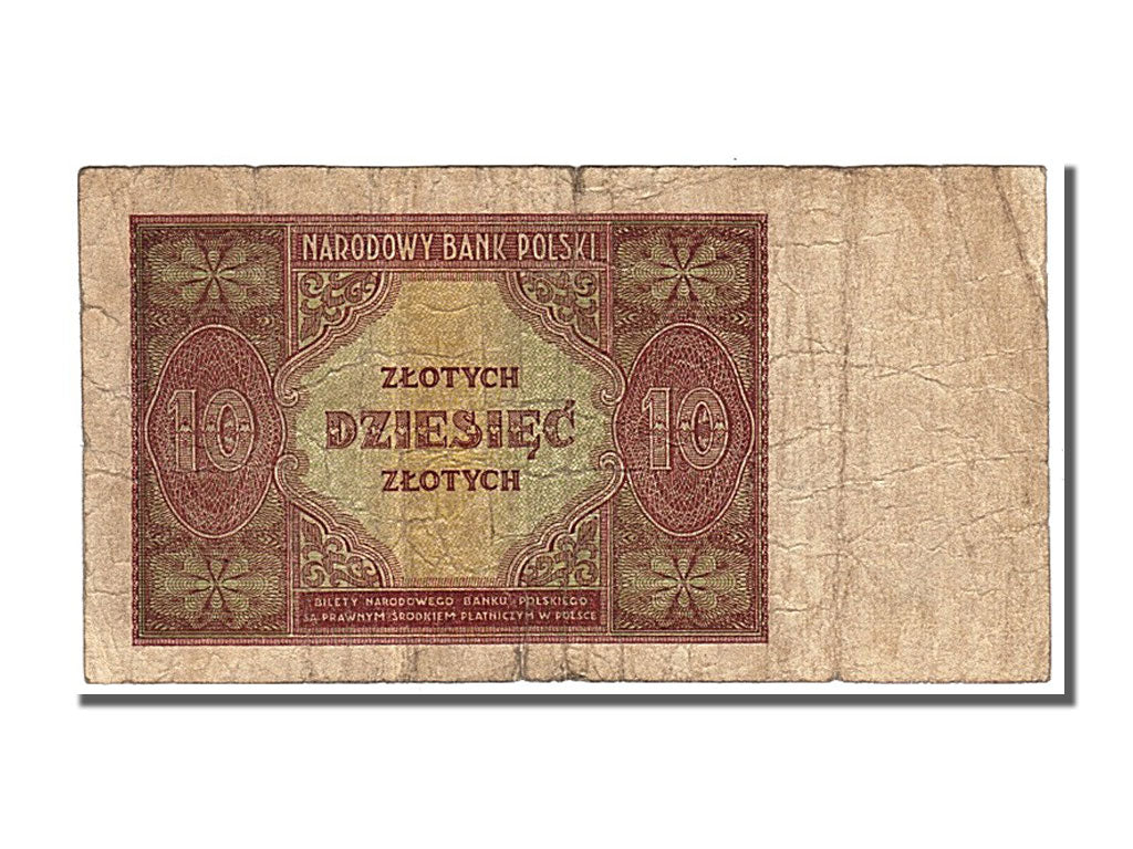 Pologne, 10 Zlotych type 1946