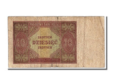 Pologne, 10 Zlotych type 1946