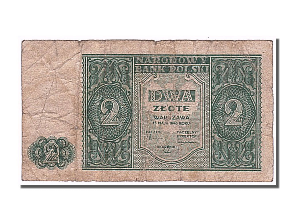 Poland, 2 Zlote, 1946, KM #124, 1946-05-15, EF(40-45)