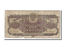 Poland, 5 Zlotych, 1944, KM #108, VG(8-10)