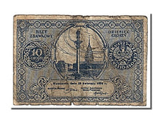 Poland, 10 Groszy, 1924, KM #44, 1924-04-28, VF(20-25)
