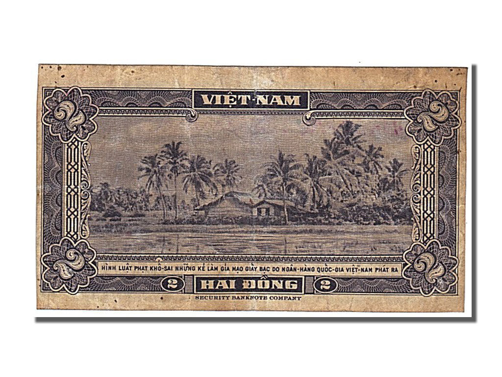 South Viet Nam, 2 D<ox>ng, 1955, KM #12a, VF(20-25), 7-A
