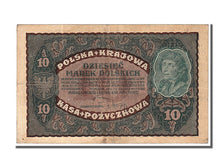 Poland, 10 Marek, 1919, KM #25, 1919-08-23, EF(40-45), AW