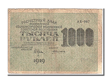 Russia, 1000 Rubles, 1919, KM #104e, EF(40-45), AE