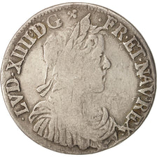 France,Louis XIV,1/2 Écu à la mèche longue,1650,Montpellier,VF (20-25),KM 164.14