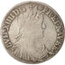 France,Louis XIV,1/2 Écu à la mèche longue,1650,Montpellier,VF (20-25),KM 164.14