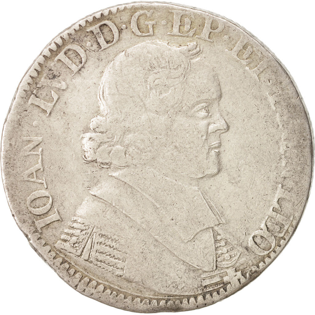 LIEGE, John Louis, Patagon, 1690, Liege, VF(30-35), Silver, KM:102