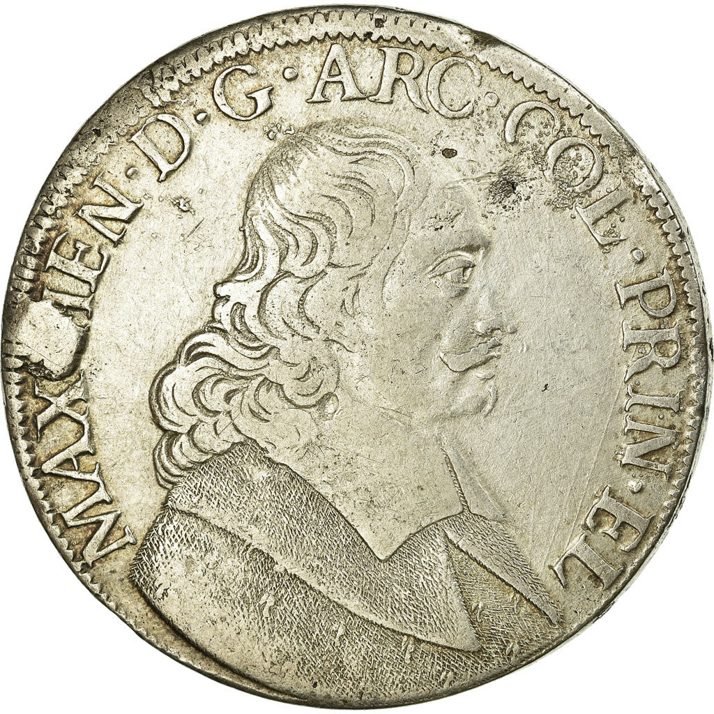 Coin, LIEGE, Maximilian Henry, Patagon, 1663, Liege, EF(40-45), Silver, KM:80