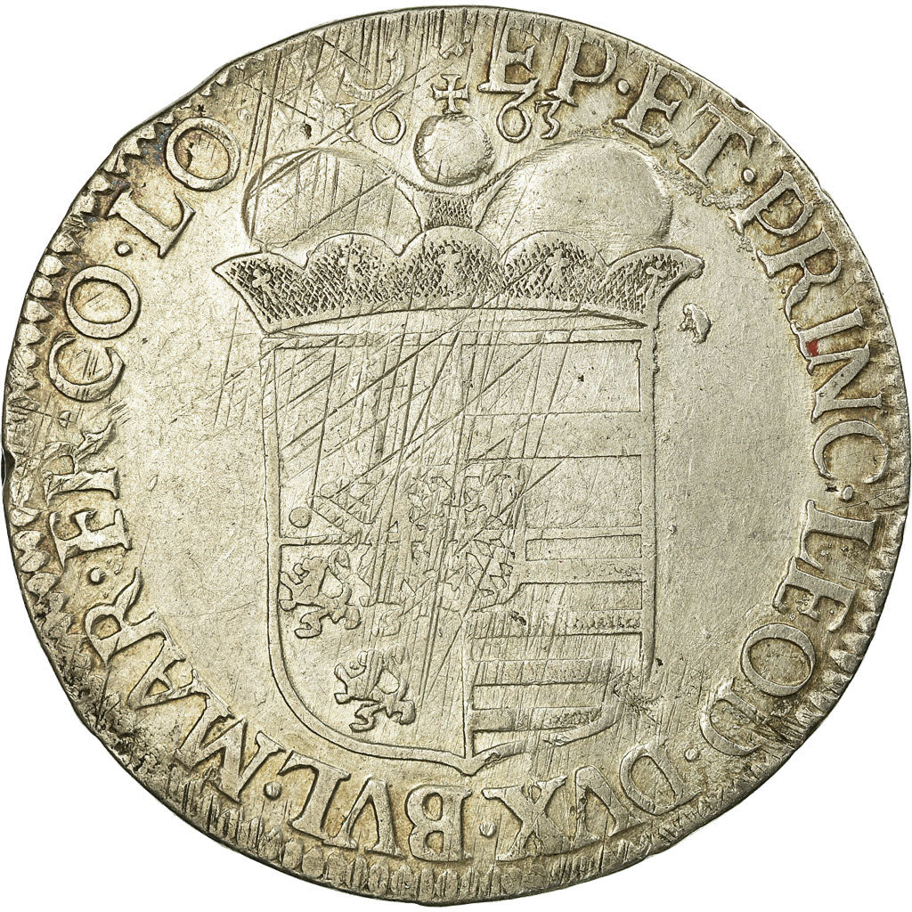 Coin, LIEGE, Maximilian Henry, Patagon, 1663, Liege, EF(40-45), Silver, KM:80