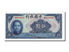 China, 5 Yüan, 1940, KM #84, UNC(65-70), Q011488D