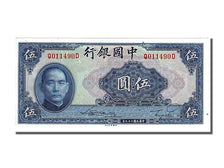 China, 5 Yüan, 1940, KM #84, UNC(65-70), Q011490D