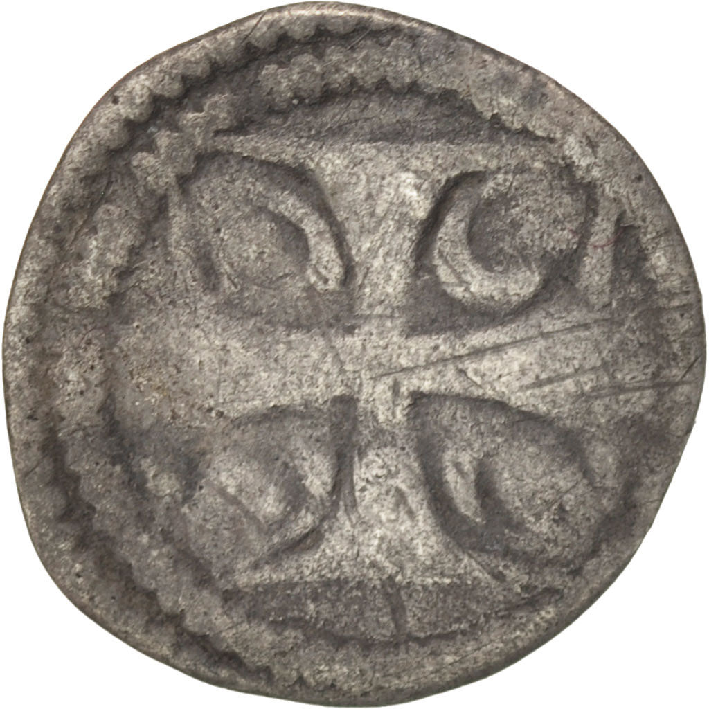 France, Hainaut, Denarius, Undated, Valenciennes, TB, Silver, Boudeau:2084