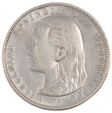 NETHERLANDS, Gulden, 1892, KM #117, EF(40-45), Silver, 28, 9.80