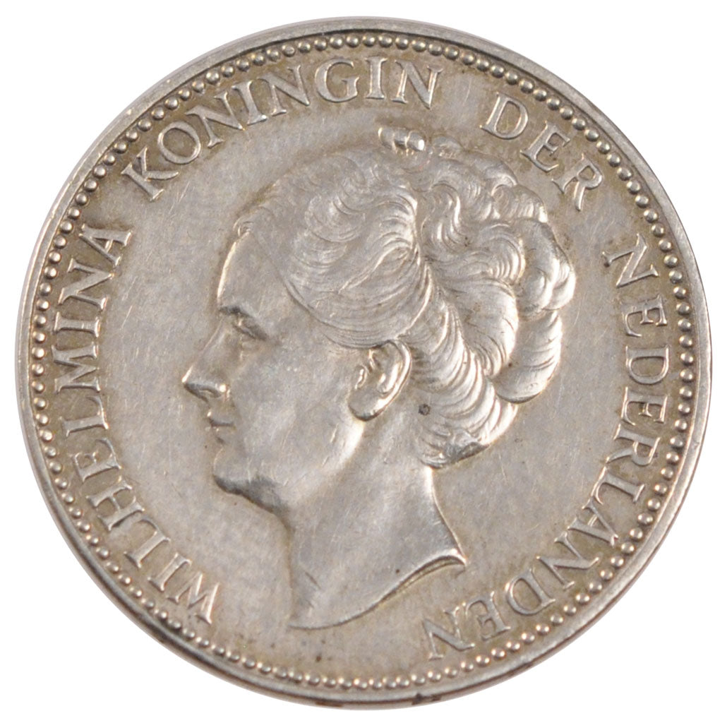 NETHERLANDS, Gulden, 1922, KM #161.1, AU(55-58), Silver, 28, 9.96