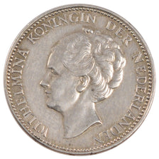 NETHERLANDS, Gulden, 1922, KM #161.1, AU(55-58), Silver, 28, 9.96